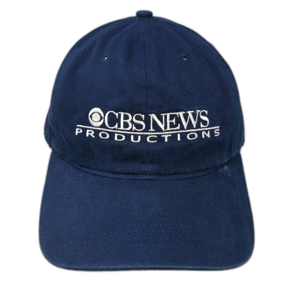 Richardson Baseball Cap Blue OSFM CBS News Productions Embroidered Cotton Hat