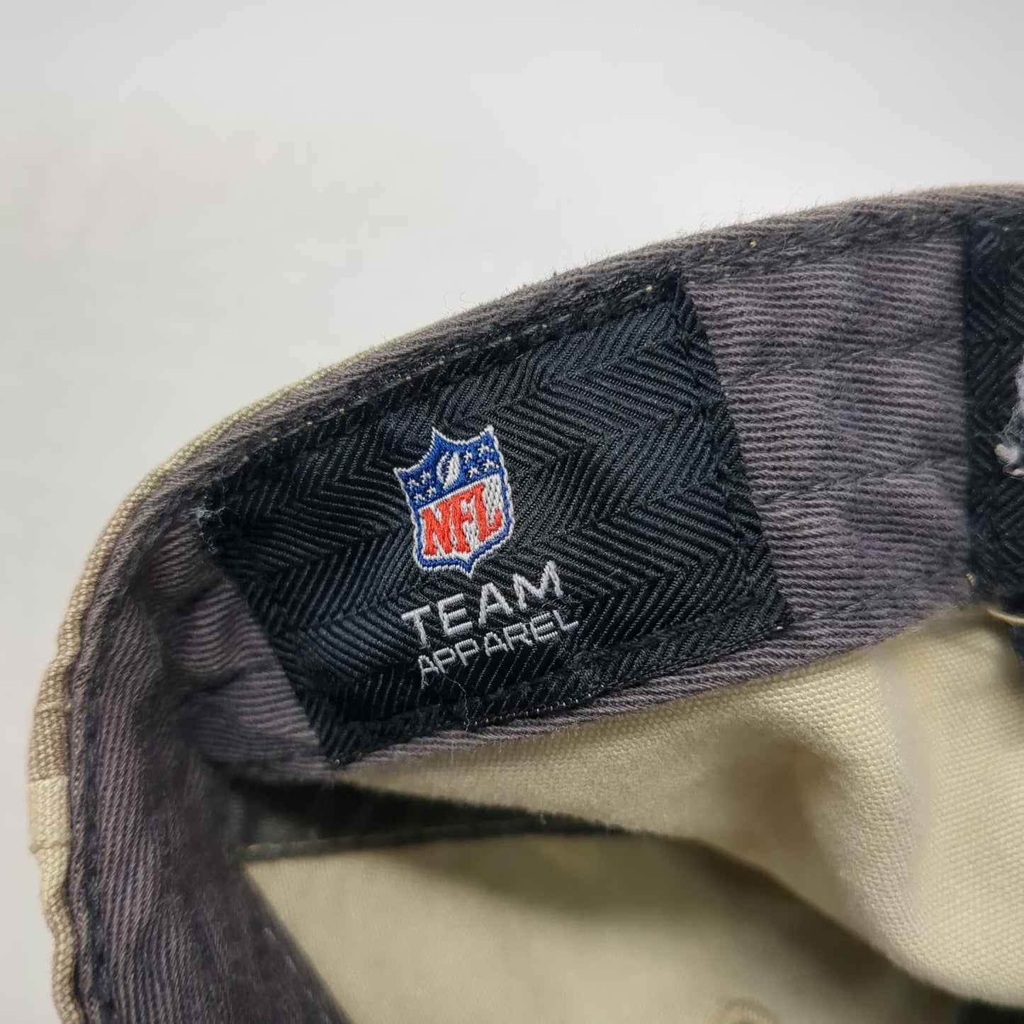 47 Brand NFL New England Patriots Cap Green L Camo Raw Edge Patch Franchise Hat