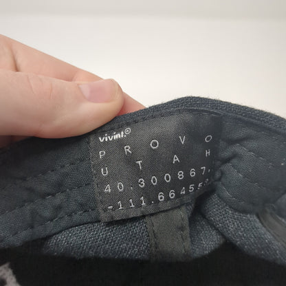 Vivint Strapback Baseball Cap Black One Size Adjustable Embroidered Provo Utah