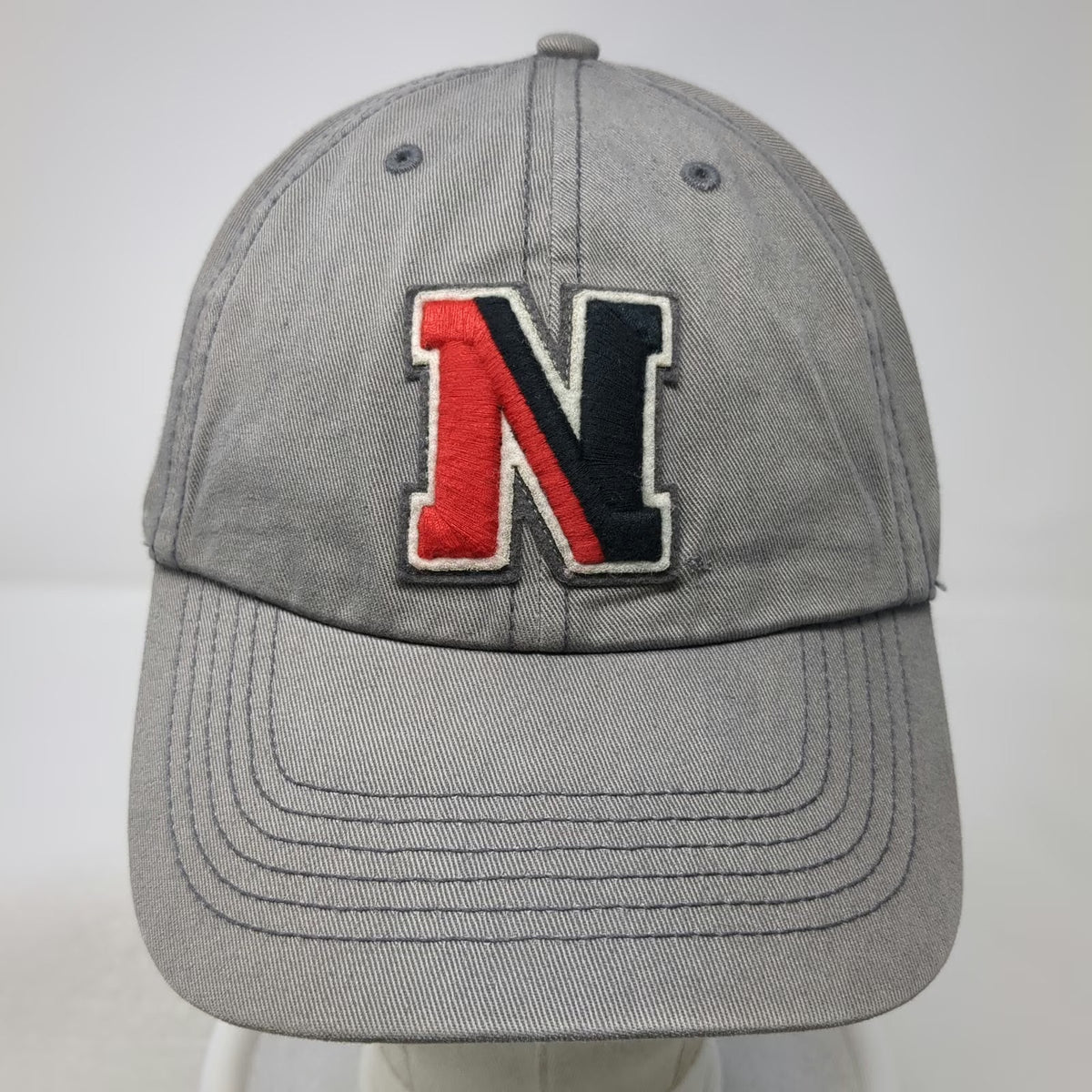 '47 Northeastern Huskies NCAA Gray L Cap Hat Green Underbrim Cotton Embroidered