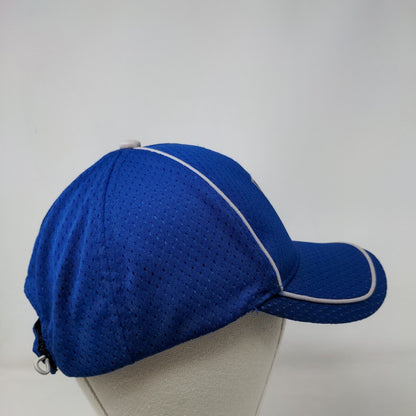 F Logo Strapback Hat Blue One Size Adjustable Embroidered Incentives by Design