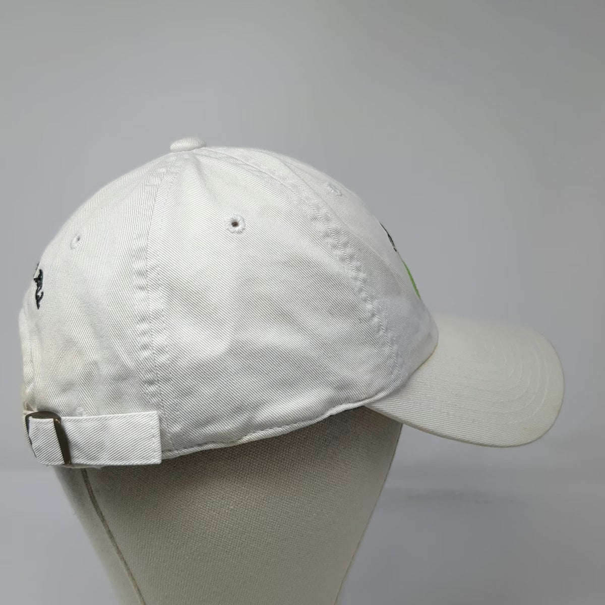Back Nine White Baseball Cap One Size Driving 4 Life ALS Charity Baker Hill Hat