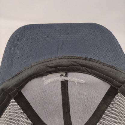 One America Financial Snapback Trucker Hat Gray OSFA Mesh Back Solid