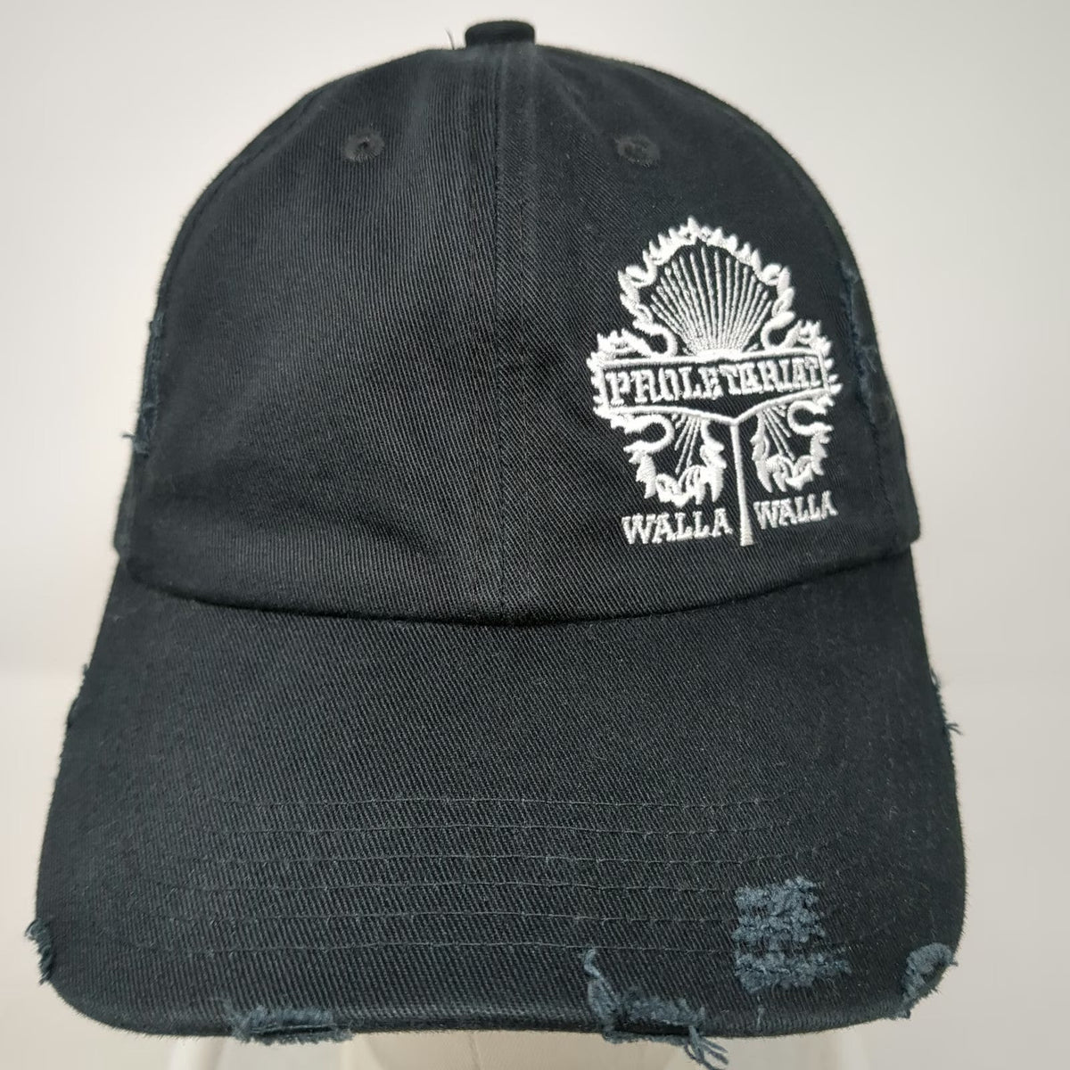 District Baseball Cap Black One Size Embroidered Slideback Hat Walla Walla