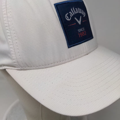 Callaway Since 1982 Snapback Hat White One Size Adjustable Embroidered Flexfit