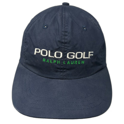 Polo Ralph Lauren Baseball Cap Blue Green Under Visor Strapback Hat Vintage
