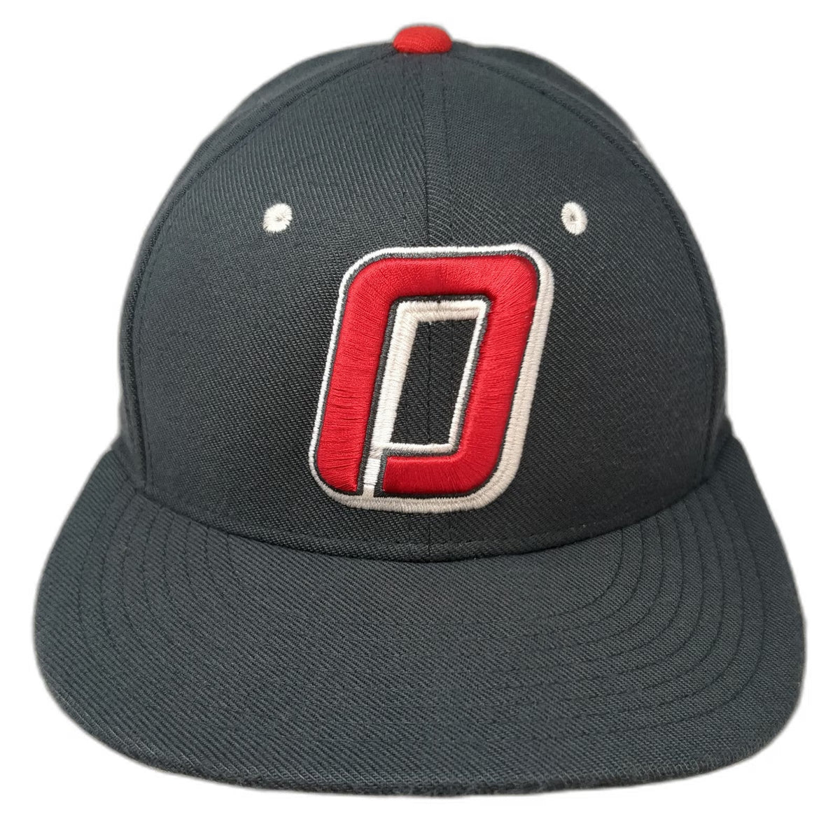 Nike Baseball Cap Gray M Dri-Fit Perforated Storm Logo Athletic Performance Hat