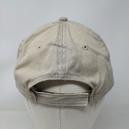 Property Of St. Pete Beach Strapback Hat Tan One Size Embroidered 6 Panel