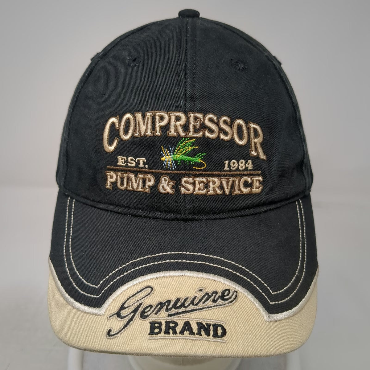 CPS Compressor Pump Service Black Beige One Size Baseball Cap Fishing Lure Hat