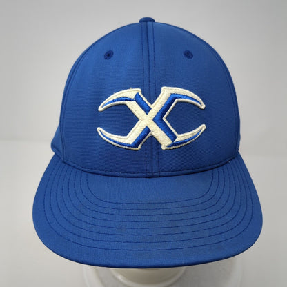 Richardson Pulse Fitted Hat Blue L-XL Embroidered Logo Solid 6 Panel