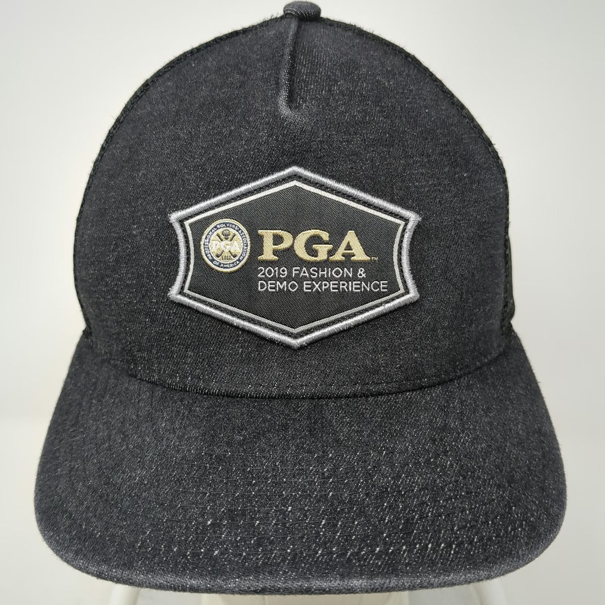 Pukka Trucker Hat Black One Size PGA 2019 Fashion Demo Experience Mesh Snapback