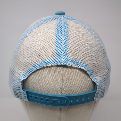 Yeti Coolers Snapback Mesh Back Trucker Hat Blue One Size Colorblock