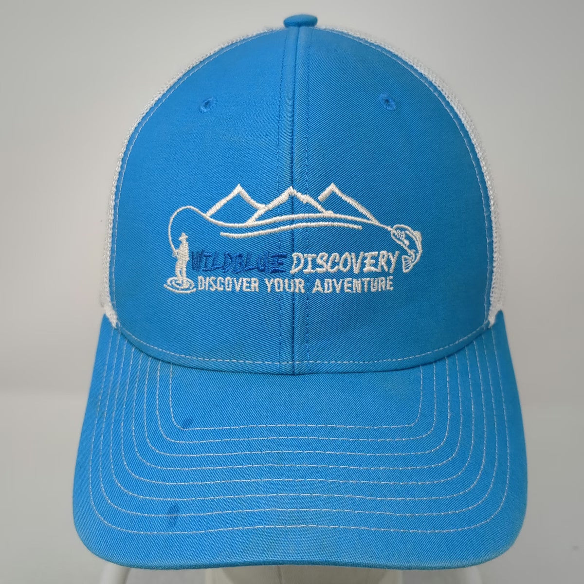 Richardson Trucker Hat Blue One Size Mesh Back Wildblue Discovery Fishing Gear