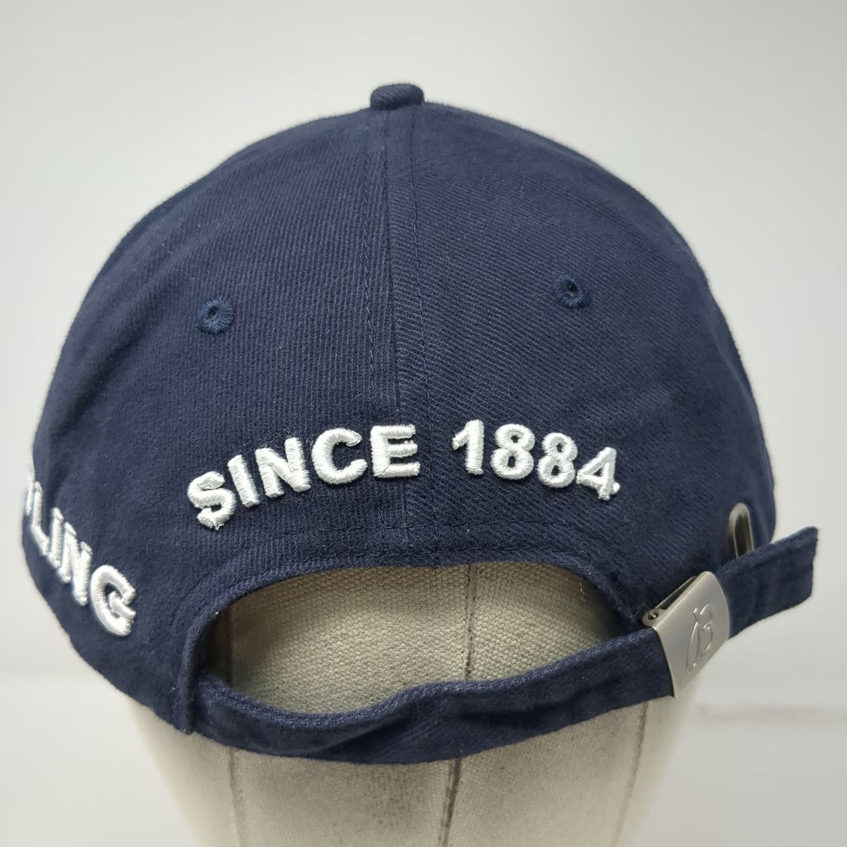 Breitling Baseball Cap Blue OSFM Embroidered Logo Winged Anchor Strapback Hat