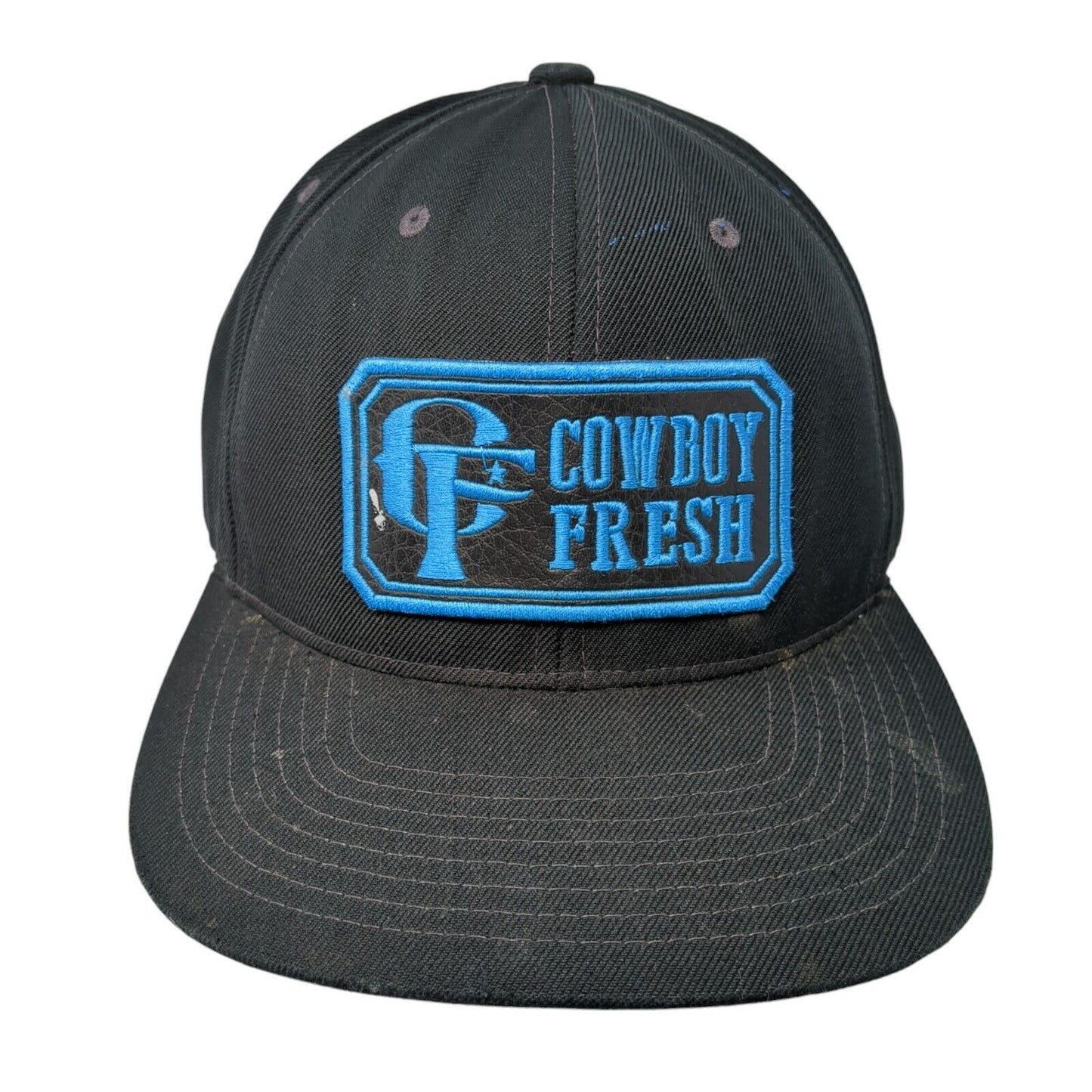 Cowboy Fresh Patch Snapback Hat Black One Size The Classics Yupoong