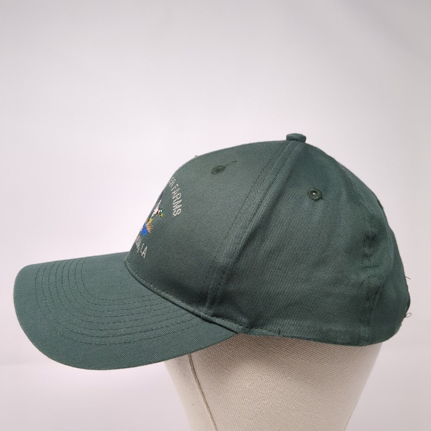 Slackwater Farms Columbia LA Snapback Hat Green OS Adjustable Embroidered OC