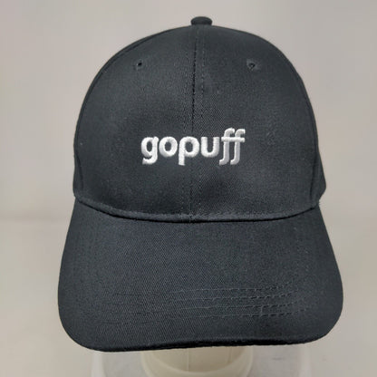 Gopuff Slideback Hat Black One Size Adjustable Embroidered 6 Panel