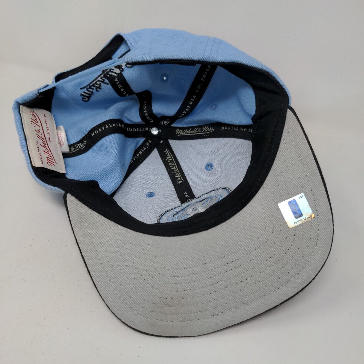 Mitchell & Ness Men's Snapback Hat Blue Adjustable Brooklyn New York Logo