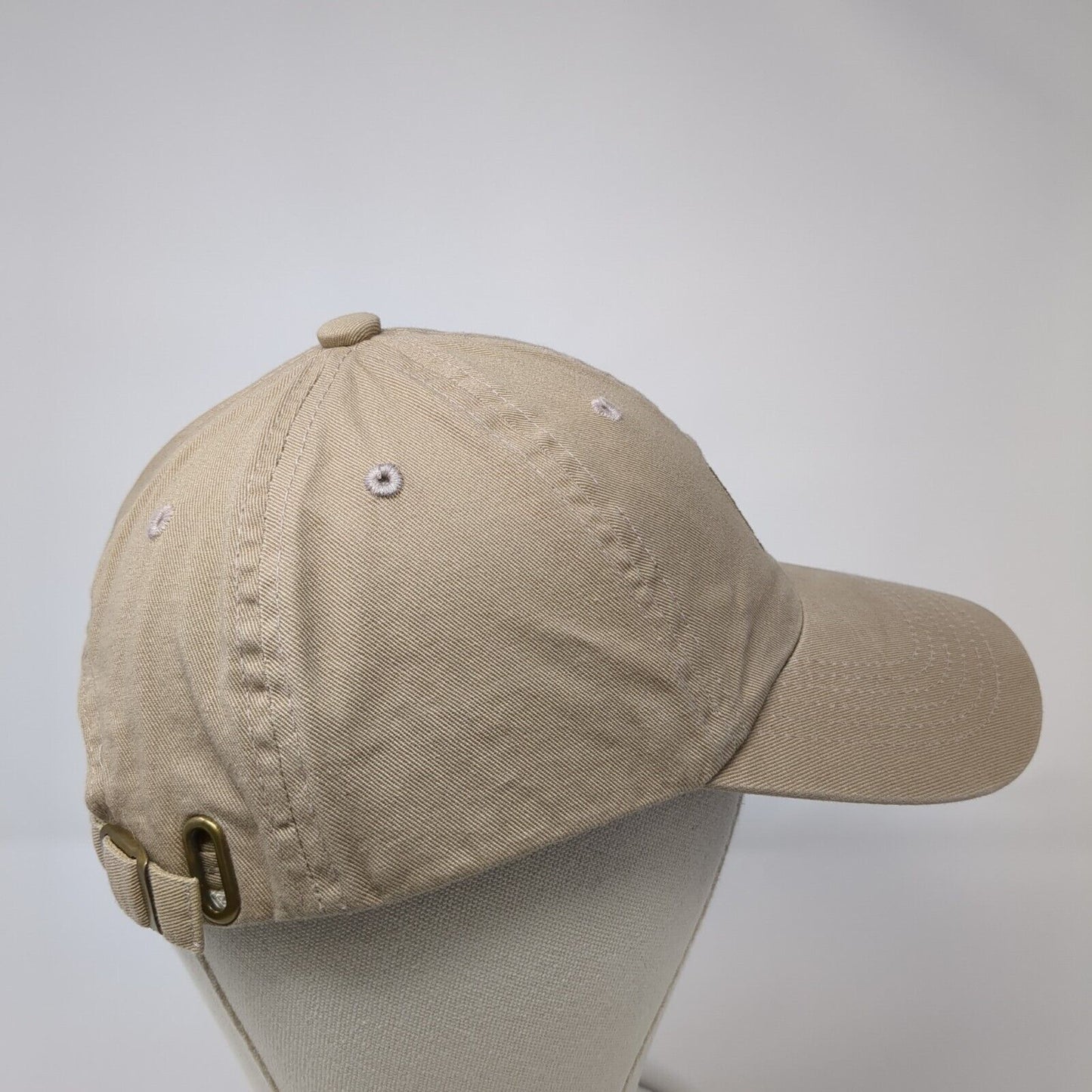 MAUI Slideback Hat Brown One Size Adjustable Embroidered Hawaiian Headwear