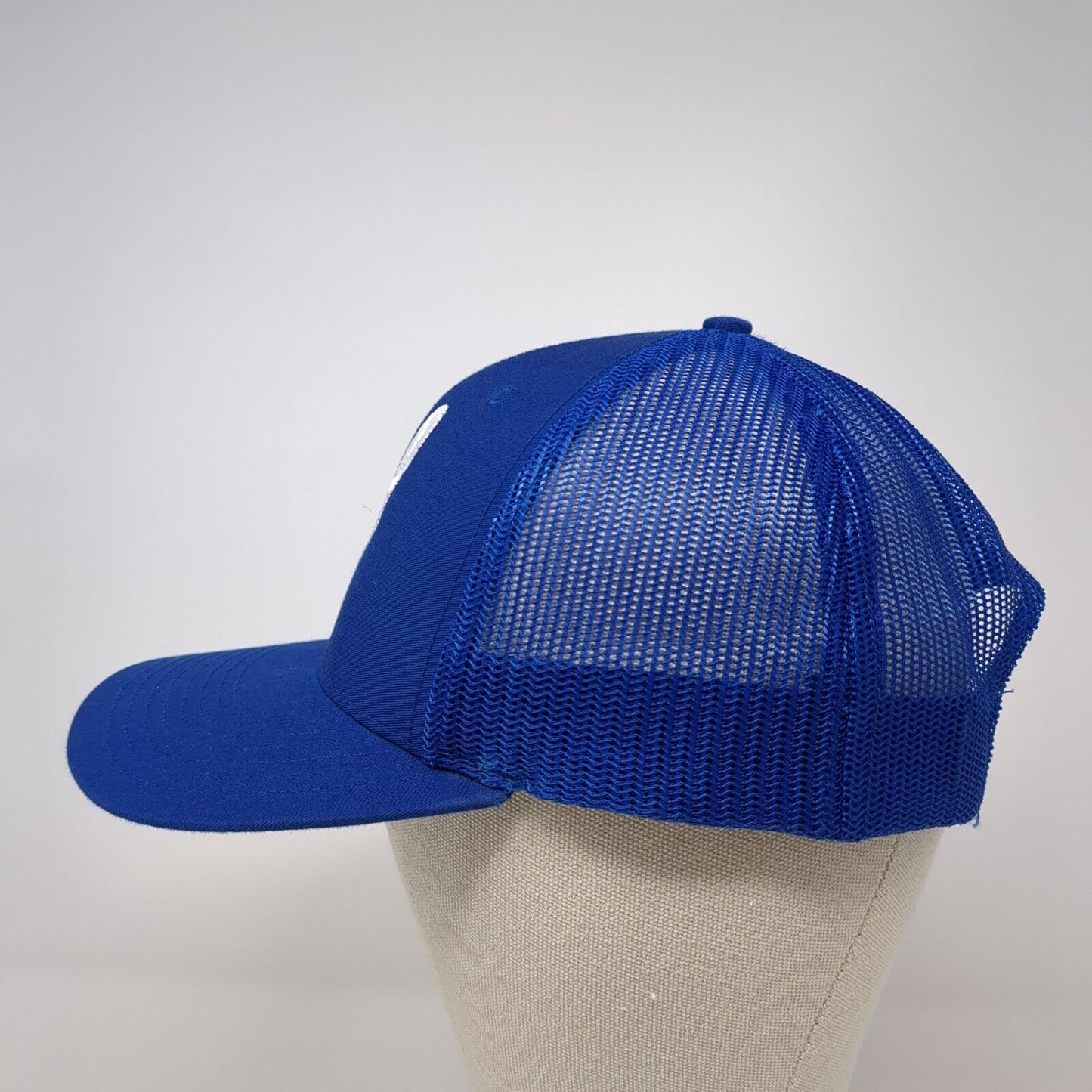 North Boise Snapback Trucker Hat Blue One Size Adjustable Mesh Back Richardson