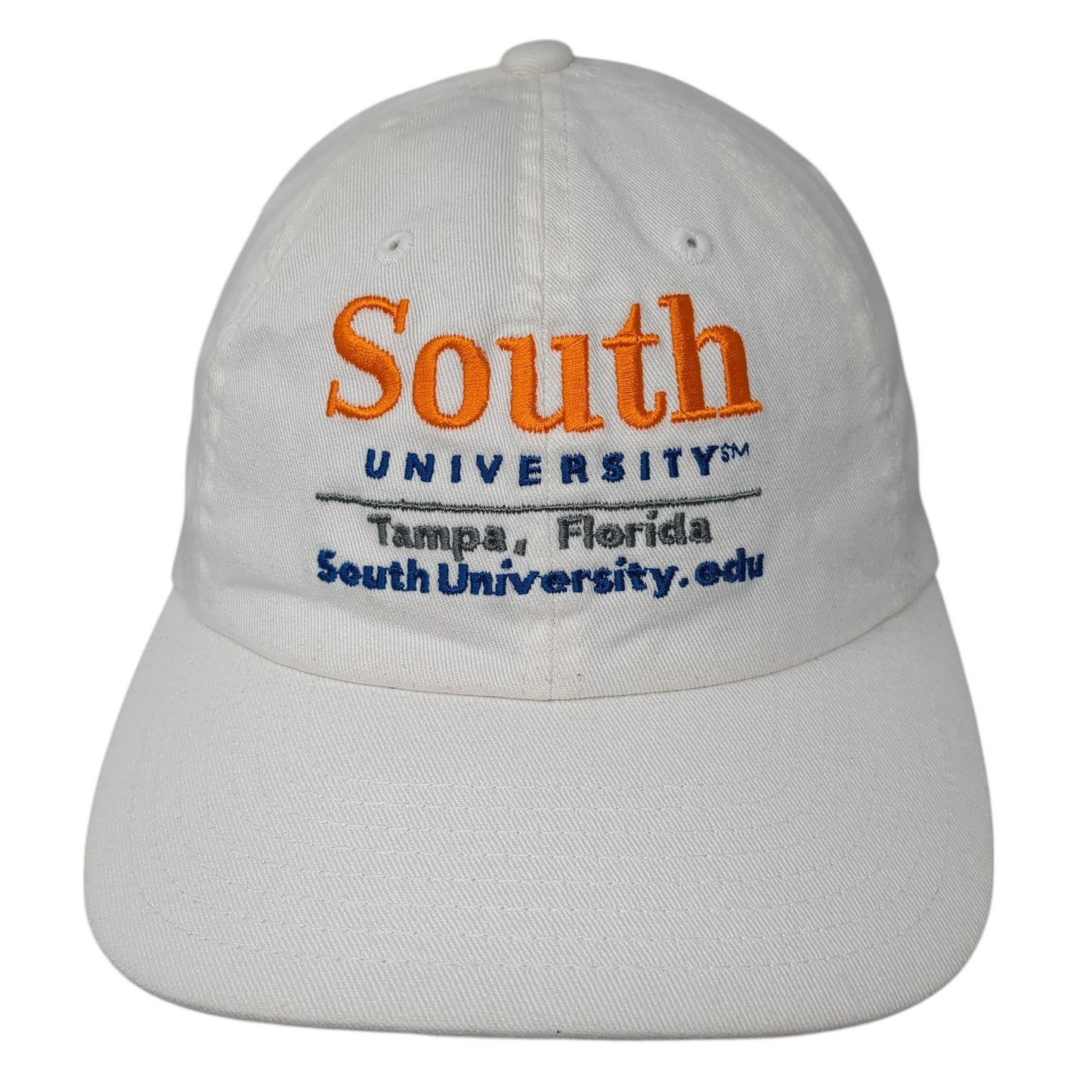 South University Tampa Florida Fitted Baseball Cap White XL Flexfit Yupoong