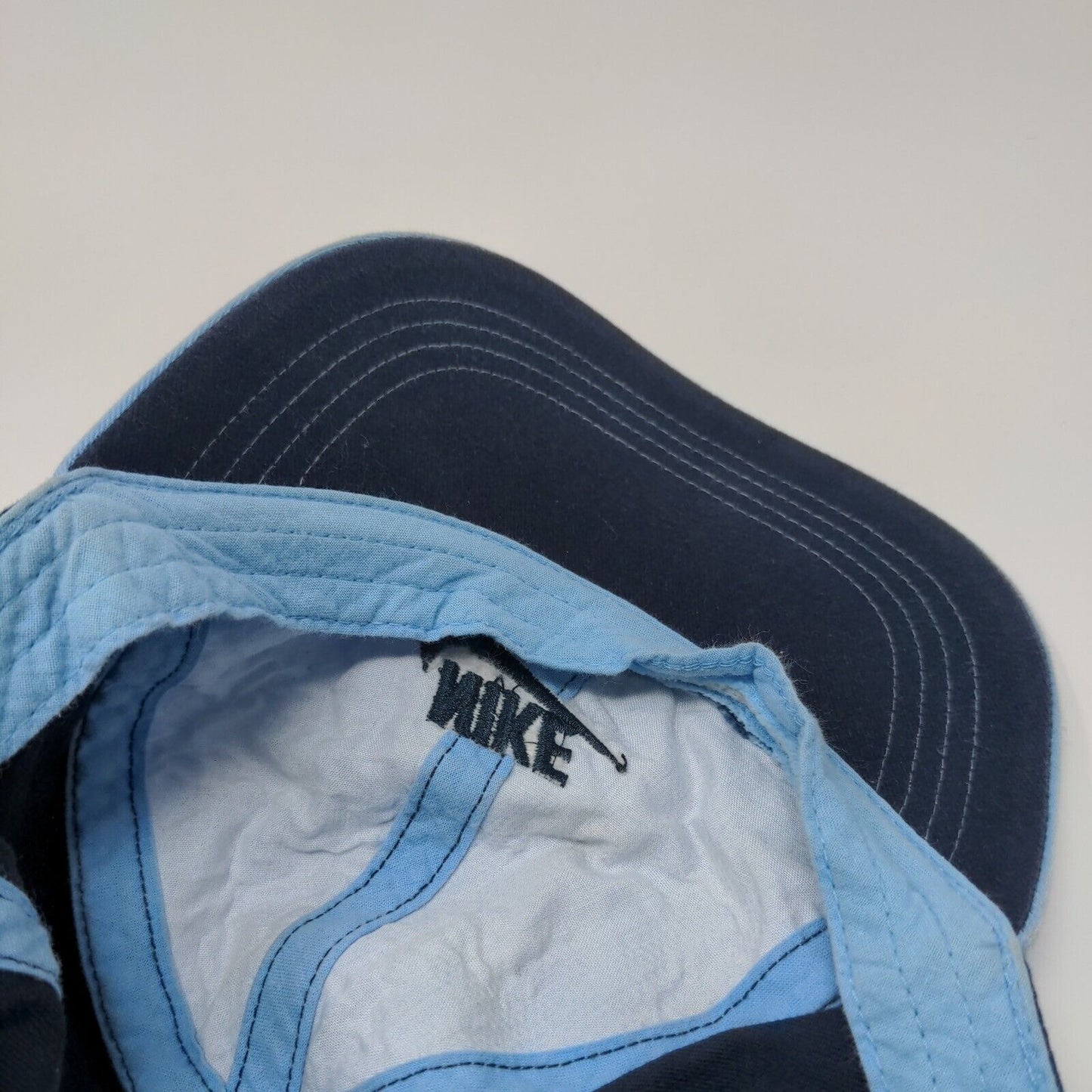 Nike Child Strapback Hat Blue One Size Adjustable Embroidered Swoosh Logo Cotton