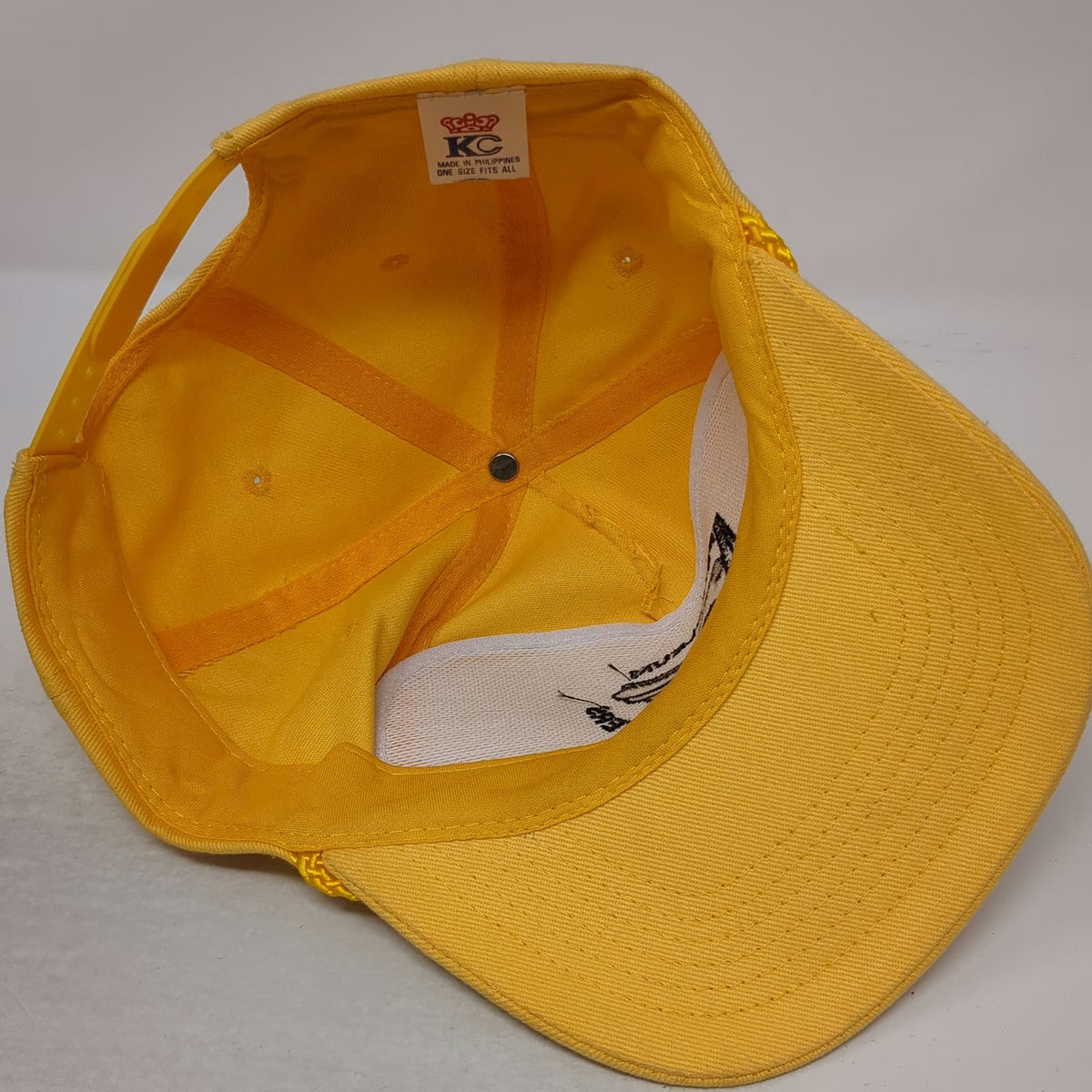 KC 5 Panel Yellow One Size Petroleum Helicopters Aviation Rope Brim Snapback Hat