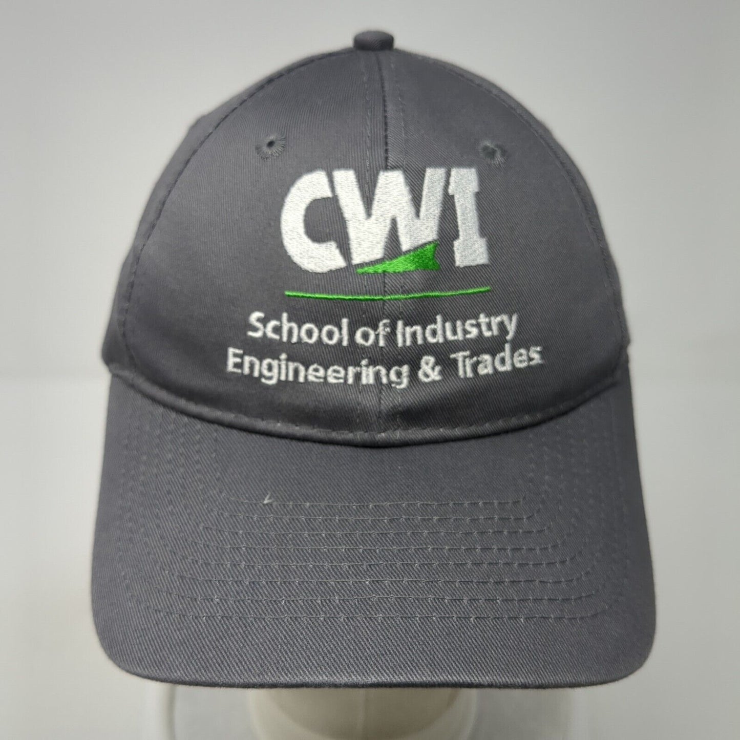CWI School of Industry Engineering & Trades Strapback Hat Gray One Size