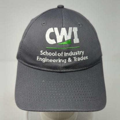 CWI School of Industry Engineering & Trades Strapback Hat Gray One Size
