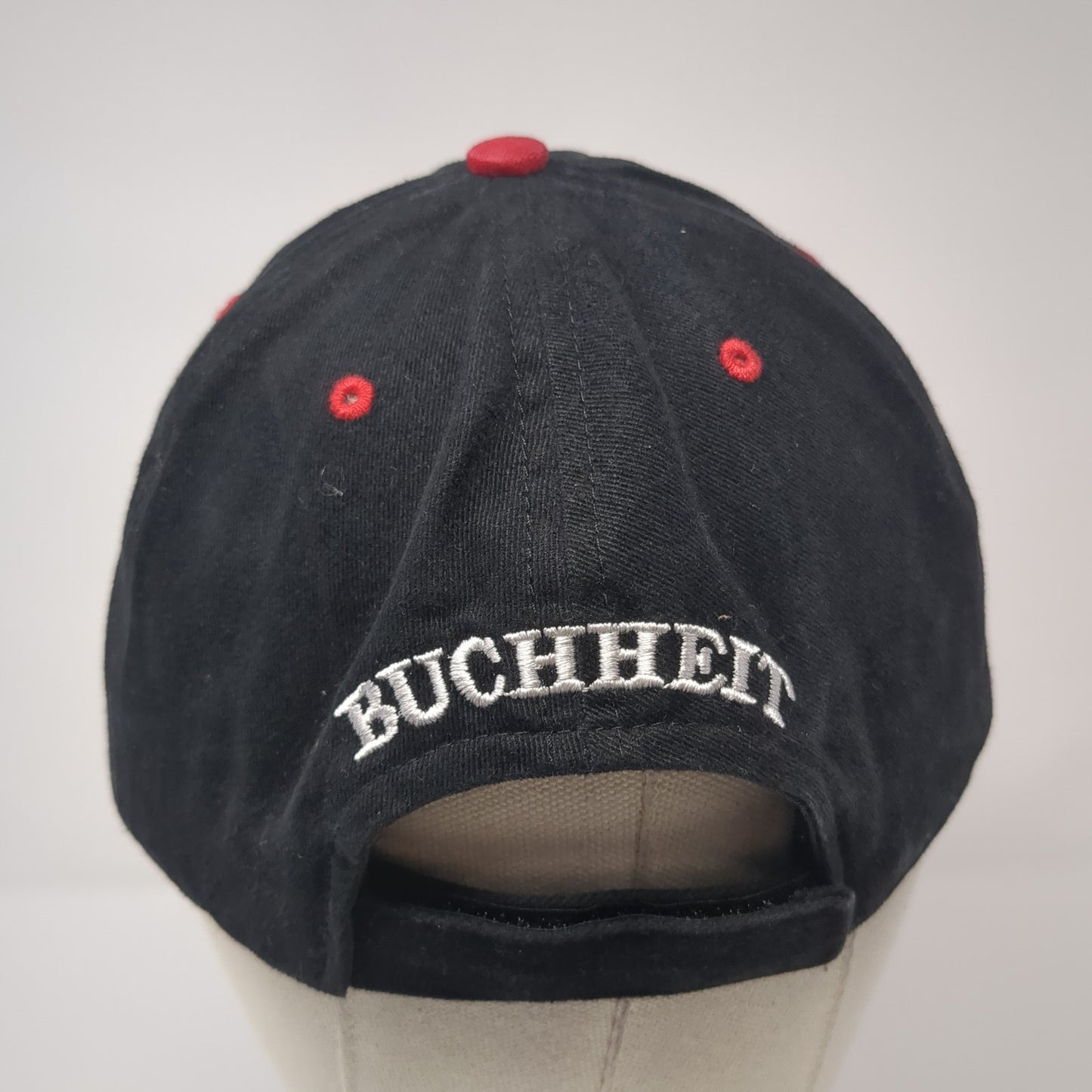 Buchheit Strapback Hat Black One Size Adjustable Embroidered Logo