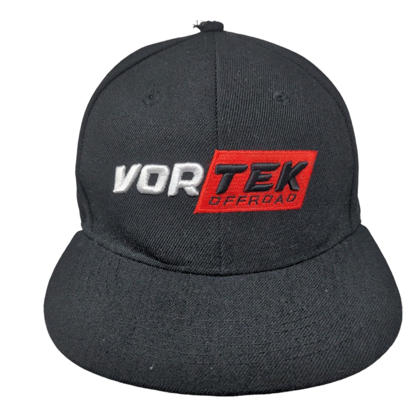 Vortek Offroad Snapback Hat Black One Size Embroidered Solid 6 Panel