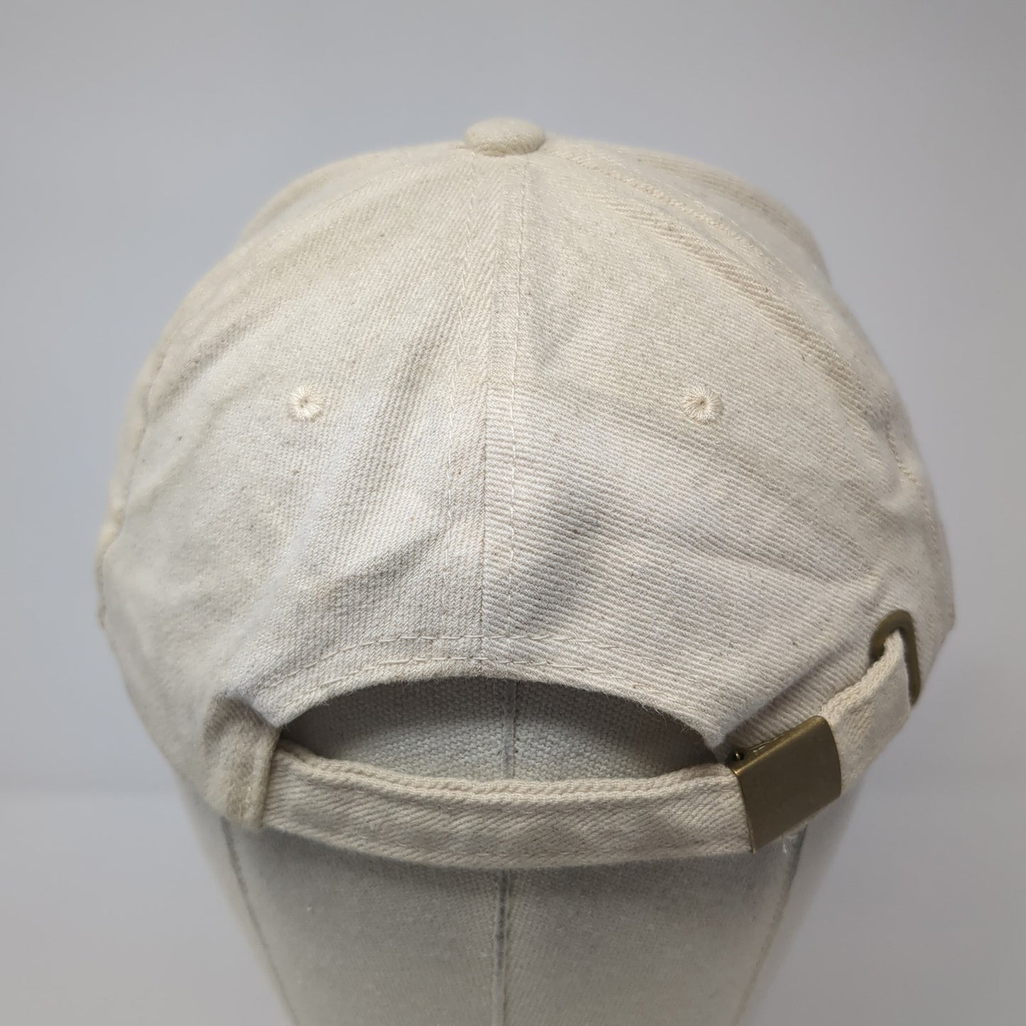 International Slideback Hat Beige One Size Adjustable Solid Vent Holes