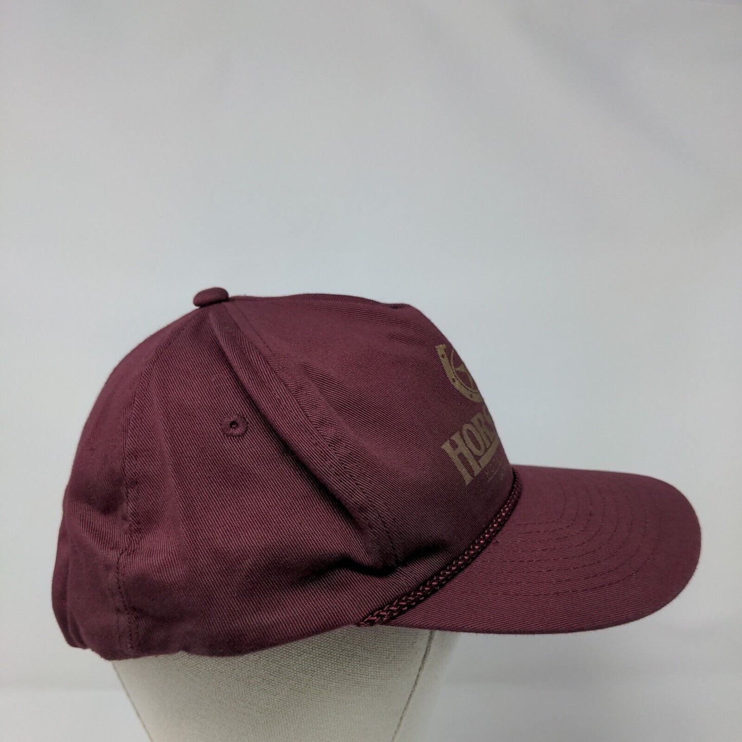 Horseshu Hotel & Casino Snapback Rope Hat Red OSFA Adjustable Mohr's