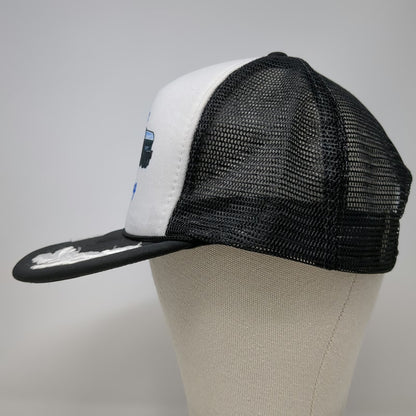 Otto Trucker Hat Black One Size Taylor Trucking Idaho Oak Leaves Mesh Snapback