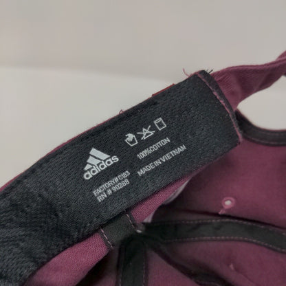 Adidas 3 Stripes Slideback Hat Red One Size Embroidered Aeroready