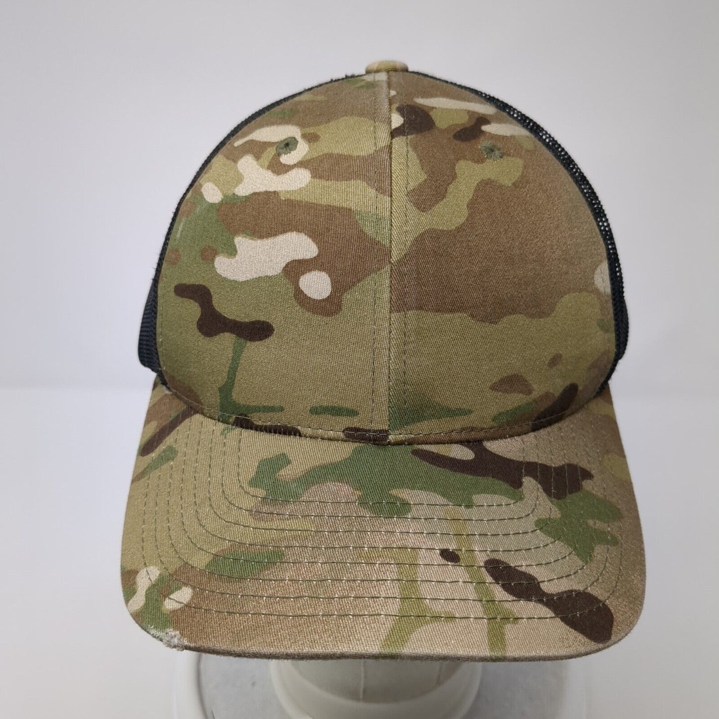 The Classics Yupoong Snapback Trucker Hat Camouflage One Size Mesh Back