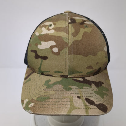 The Classics Yupoong Snapback Trucker Hat Camouflage One Size Mesh Back