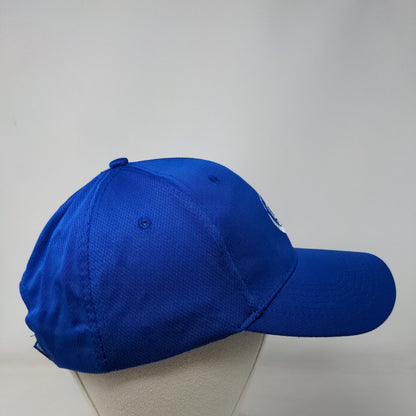 Unbranded Strapback Hat Blue One Size Adjustable Embroidered Vented Holes