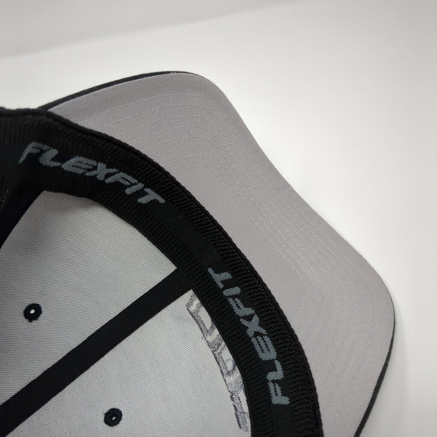 PPS Fitted Mesh Back Trucker Hat Black L/XL Embroidered Port Authority