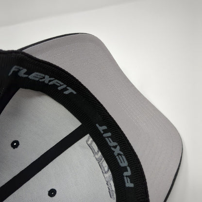 PPS Fitted Mesh Back Trucker Hat Black L/XL Embroidered Port Authority