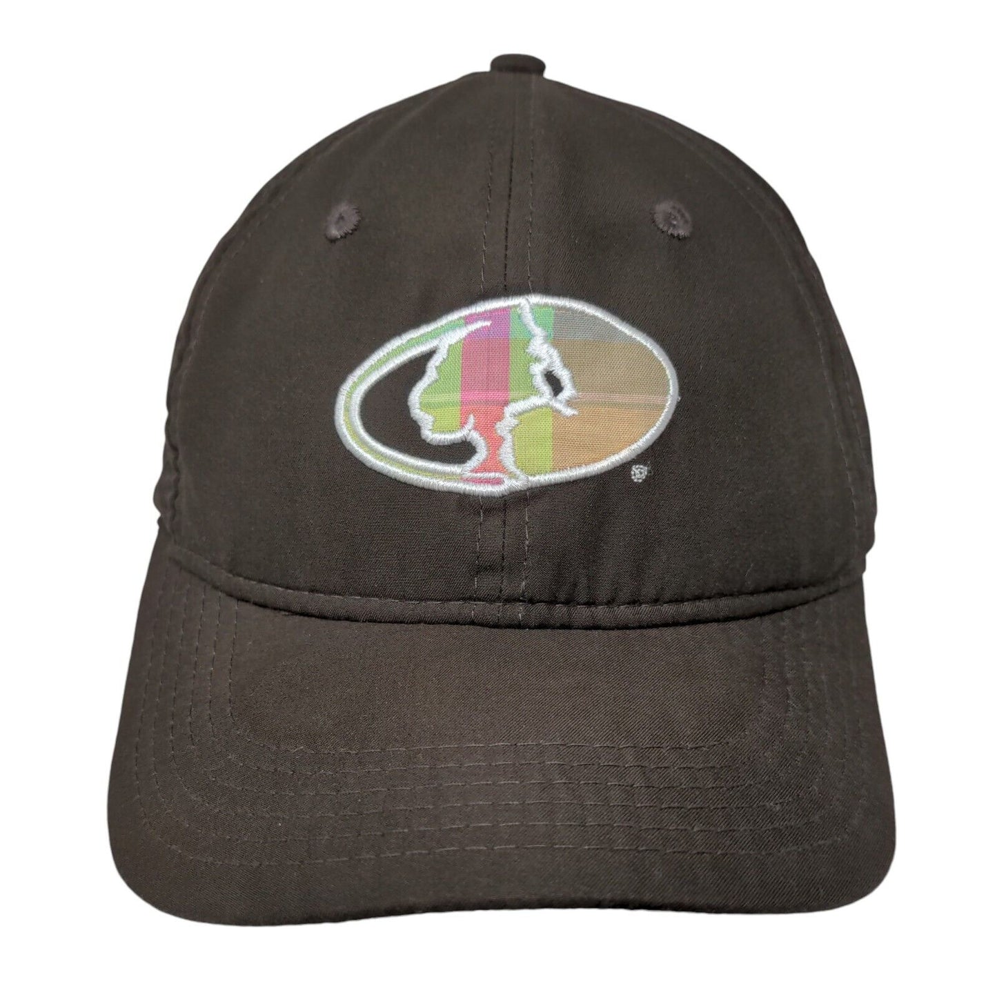 Mossy Oak Slideback Hat Brown One Size Embroidered Adjustable 6 Panel