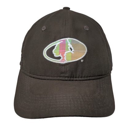 Mossy Oak Slideback Hat Brown One Size Embroidered Adjustable 6 Panel