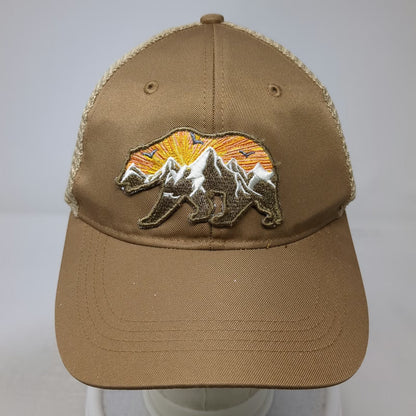 Telluride Clothing Company Trucker Hat Brown One Size Mesh Bear Mountain Patch