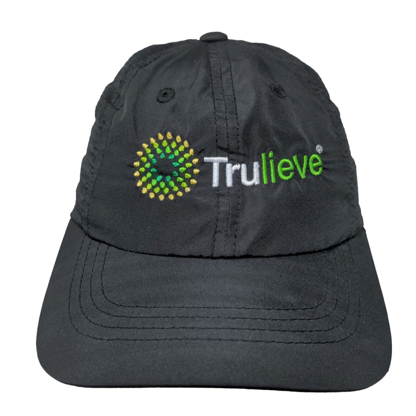 Trulieve Strapback Hat Black One Size Embroidered Laser Cut Port Authority