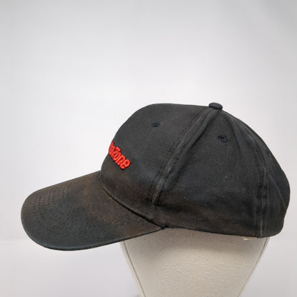 AutoZone Strapback Hat Black One Size Adjustable Embroidered Vented Holes