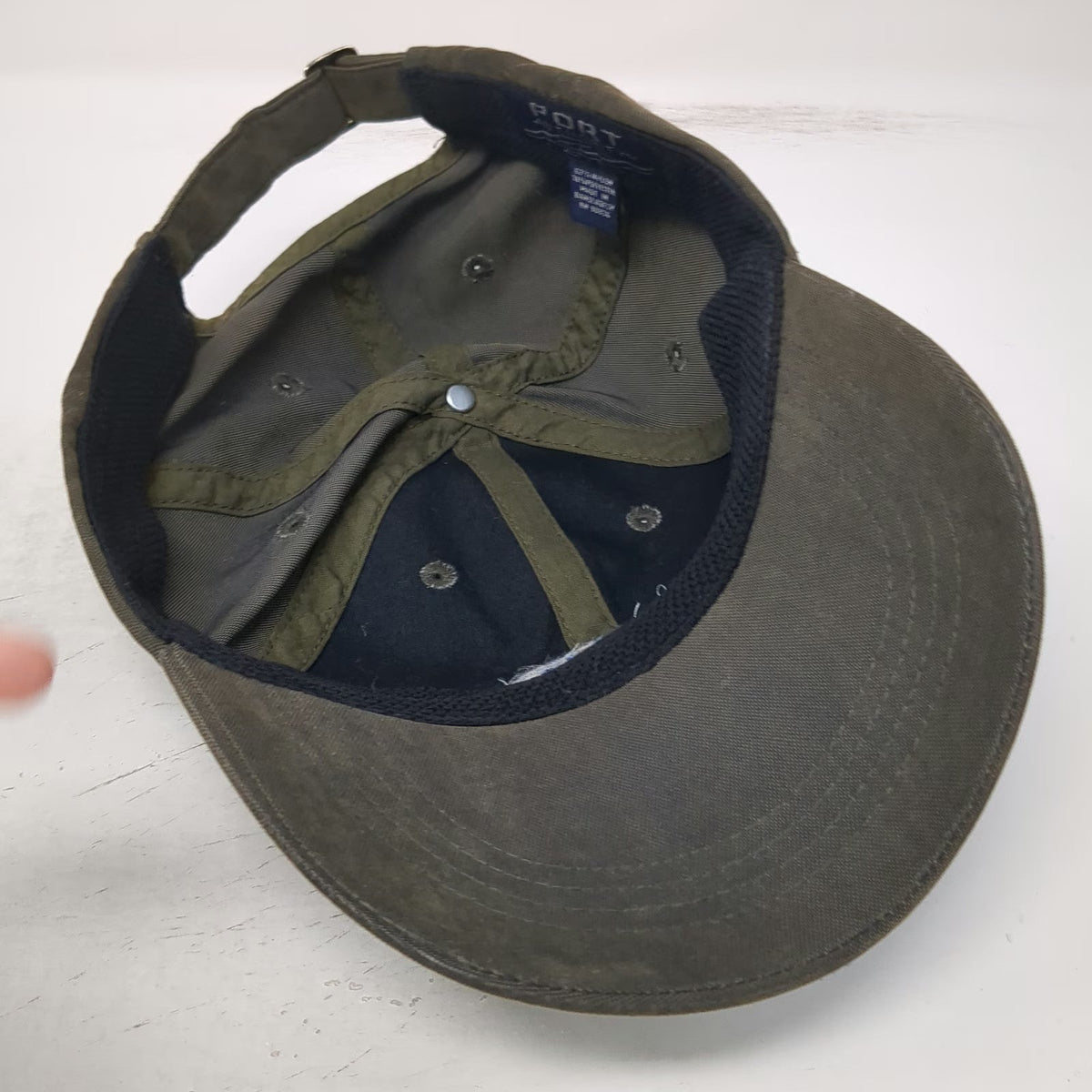 Port Authority Baseball Cap Brown One Size Embroidered FBS Logo Slideback Hat