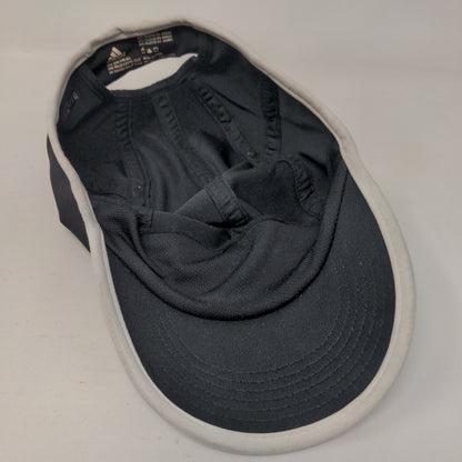 Adidas Climalite Fitted Hat Black OSFA Embroidered 3 Stripes Running
