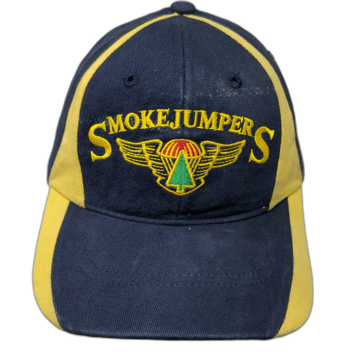 Smokejumpers Baseball Cap Blue One Size Embroidered Parachute Logo Cotton Hat