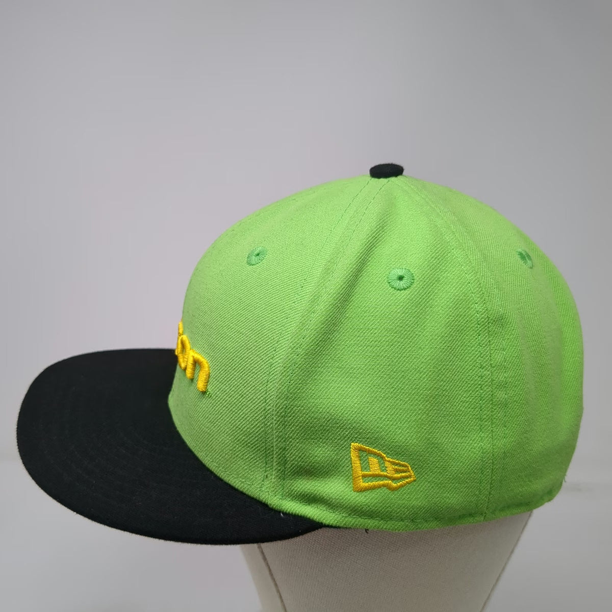 Oregon Ducks NCAA New Era Snapback Hat Green Black 9FIFTY Flat Brim Embroidered