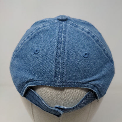 Kid Connection Girl's Strapback Hat Blue Size OS Embroidered Ladybugs Denim